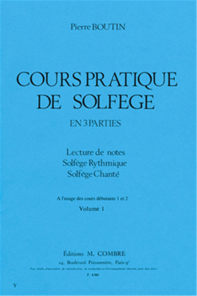 Cours pratique de solfège Vol.1